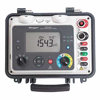 MEGGER DLRO100EBLG2P3 Low Resistance Ohmmeter 1999 ohm Max