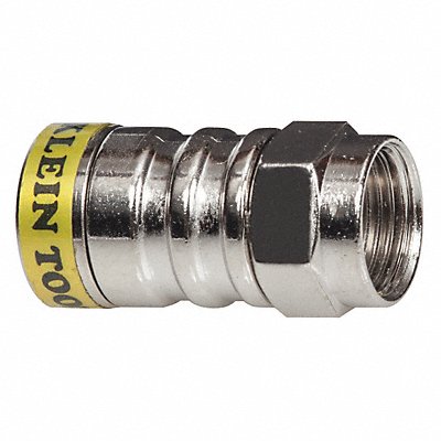 KLEIN TOOLS VDV812627 Push-On Connector F - RG6/6Q Male PK10