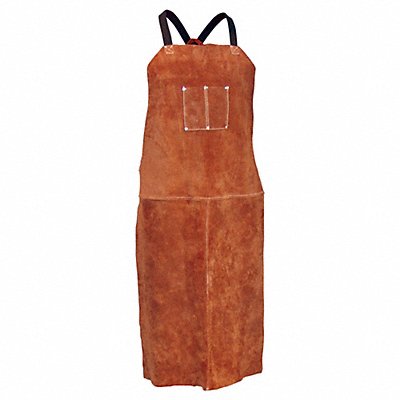 TILLMAN 3842 24X42 Dk Brwn Lth Bib Apron