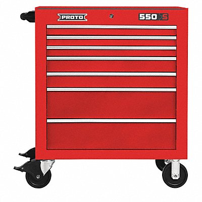 PROTO J5534417RD Rolling Tool Cabinet Red Heavy Duty
