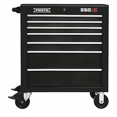 PROTO J5534417BK Rolling Tool Cabinet Black Heavy Duty