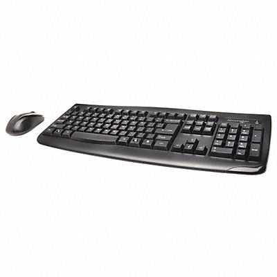 KENSINGTON K72324USA Keyboard/Mouse Set Blk Wireless USB