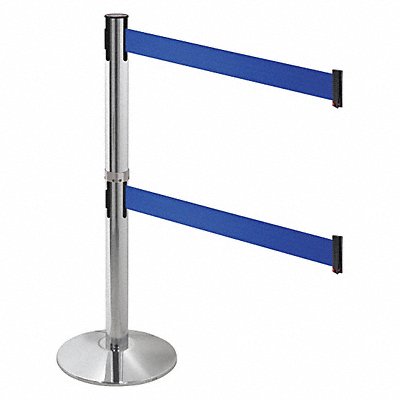 RETRACTA-BELT 330DPAPCBL Barrier Post 3 in Belt W Blue Belt
