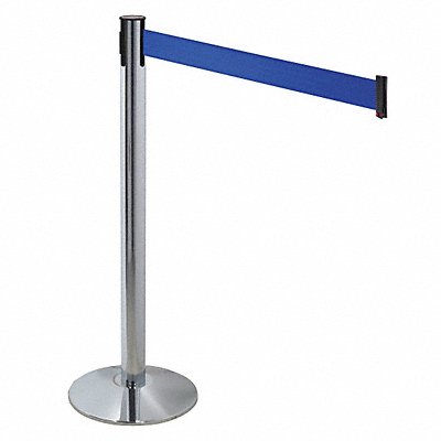 RETRACTA-BELT 330PAPCBL Barrier Post Grey Blue Belt 3 in Belt W