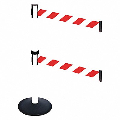 RETRACTA-BELT 331DPWHRWD Barrier Post 40 in H Red/White Belt