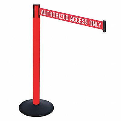 RETRACTA-BELT 331PRDAAO Barrier Post 40in. H Red/White Belt Text