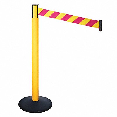 RETRACTA-BELT 331PYWMYD Barrier Post Magenta/Yellow Belt 40 in H