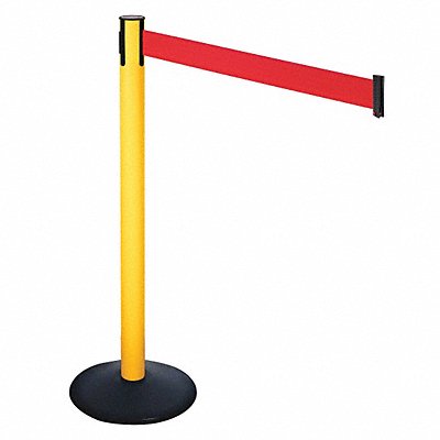 RETRACTA-BELT 331PYWRD Barrier Post Red Belt 3 in Belt W