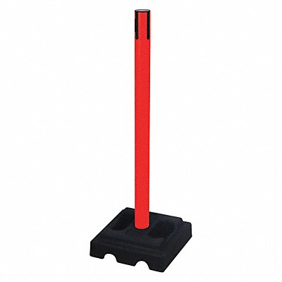 RETRACTA-BELT 332PRDRCV Belt Barrier Receiver Post Red Color