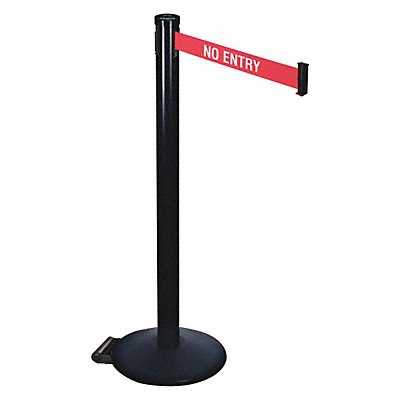 RETRACTA-BELT 305BANE Barrier Post 40inH 2 in Belt W No Entry
