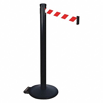RETRACTA-BELT 305BARWD Barrier Post Red/White Belt 2 in Belt W