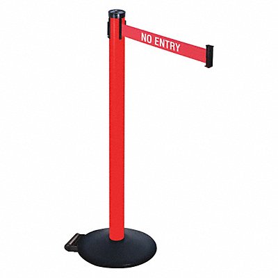 RETRACTA-BELT 305PRDNE Barrier Post 40inH 2 in Belt W No Entry