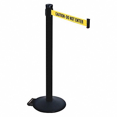 RETRACTA-BELT 305PSBCAU Barrier Post Yellow/Black Text 2 in Belt W