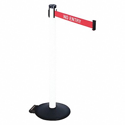 RETRACTA-BELT 305PWHNE Barrier Post 40in. H 2in Belt W No Entry