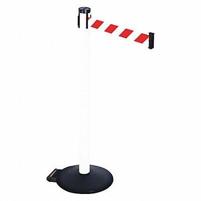 RETRACTA-BELT 305PWHRWD Barrier Post Red/White Belt 2 in Belt W