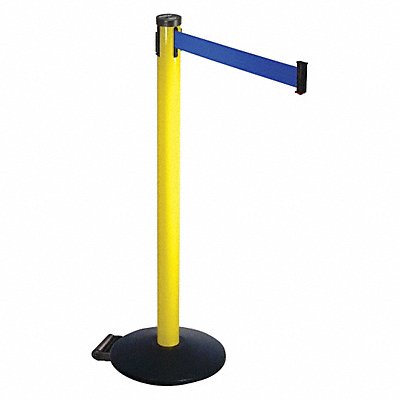 RETRACTA-BELT 305YABL Barrier Post Blue Belt 2 in Belt W