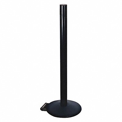 RETRACTA-BELT 335BARCV Belt Barrier Rcvr. Post Black Cast Iron