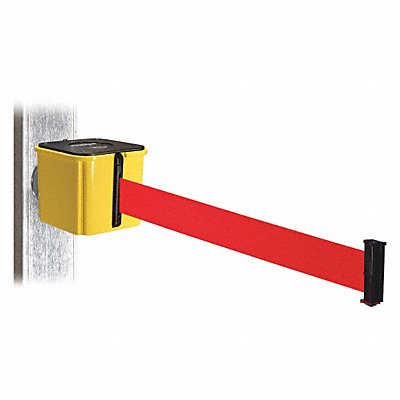RETRACTA-BELT WH412YW15RDMM Belt Barrier Yellow Magnet Red Belt 15ft. L