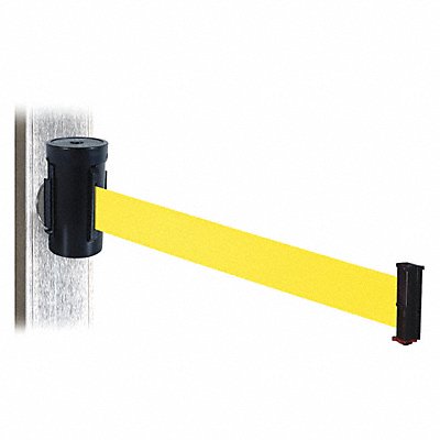 RETRACTA-BELT WH700SBYWMM Belt Barrier Blk Magnet Yellow Belt 10ft. L