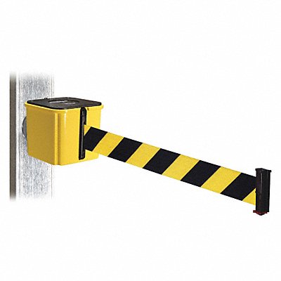RETRACTA-BELT WH412YW15BYDMM Belt Barrier Yellow Black/Yellow Belt 15 ft L
