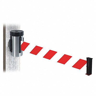 RETRACTA-BELT WH700SSRWDMM Belt Barrier Satin SS Magnet 10 ft L