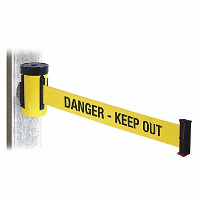 RETRACTA-BELT WH700YWDKOMM Belt Barrier Yellow Magnet 10ft. Belt L