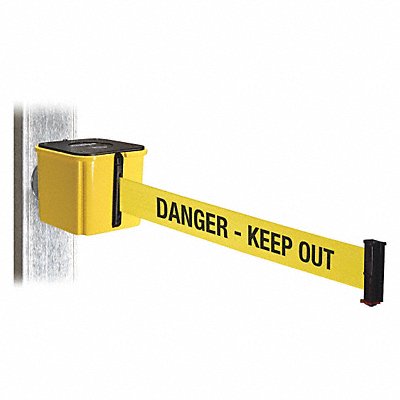 RETRACTA-BELT WH412YW15DKOMM Belt Barrier Yellow Magnet 15ft. Belt L