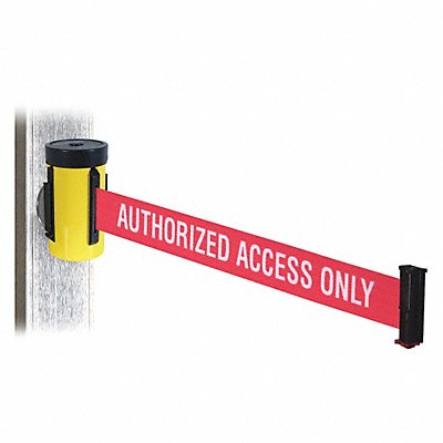 RETRACTA-BELT WH700YWAAOMM Belt Barrier Yellow 4 in H 10 ft L