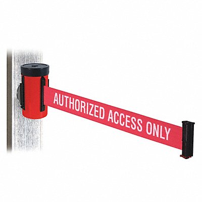 RETRACTA-BELT WH700RDAAOMM Belt Barrier Red Red/White Text Belt