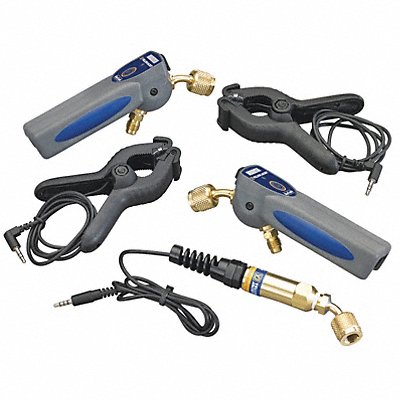 YELLOW JACKET 67023 Digital Pressure Temp Gauge 2 Valves