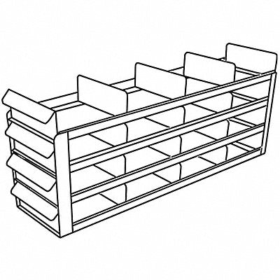 ARGOS TECHNOLOGIES RFS442A Freezer Rack for 3 Box SS Holds 12