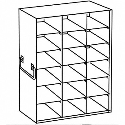 ARGOS TECHNOLOGIES RFS10036A Freezer Rack Holds 18 Boxes SS