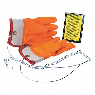 IDEAL WAREHOUSE INNOVATIONS INC. 701020 Propane Gloves PVC Orange 1/2 W