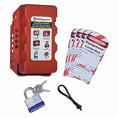 IDEAL WAREHOUSE INNOVATIONS INC. 701187 Equipment Lockout System Red 2 1/2 W