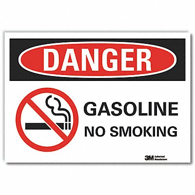 LYLE LCU40271RD5x35 Gasoline Danger Reflective Label 3.5inx5in