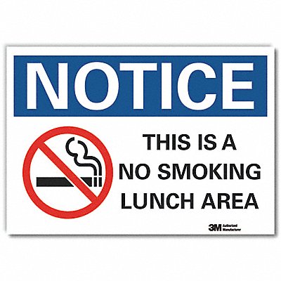 LYLE LCU50067ED10x7 Notice Sign 7 in x 10 in Non-PVC Polymer