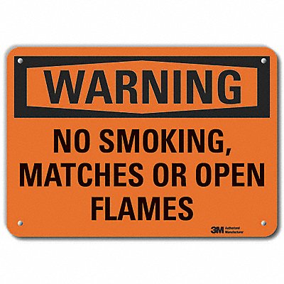 LYLE LCU60115RA10x7 No Smoking Sign 7 in x 10 in Aluminum