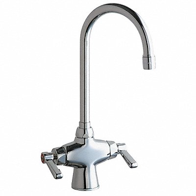 CHICAGO FAUCETS 50E35XKABCP Gooseneck Chrome Chicago Faucets 50