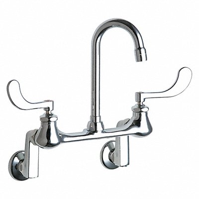 CHICAGO FAUCETS 631E35RABCP Gooseneck Chrome Chicago Faucets 631