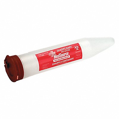 FIRST AID ONLY K708301 Sharps Container Single Use Tube 6 in.