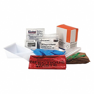 FIRST AID ONLY 21760 Body Fluid Spill Clean-Up Pack (21 pcs)
