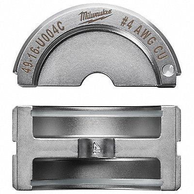 MILWAUKEE 4916U004C Crimping Die U Style 6 tons 4 AWG
