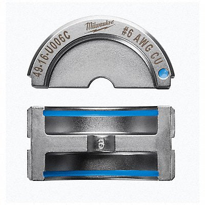 MILWAUKEE 4916U006C Crimping Die U Style 6 tons 6 AWG