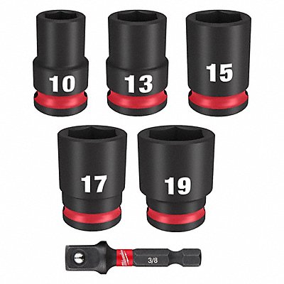 MILWAUKEE 49667036 Impact Socket Set Steel 3/8 Drive