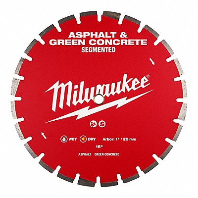 MILWAUKEE 49937245 Diamond Saw Blade Diam 16 Arbor 1