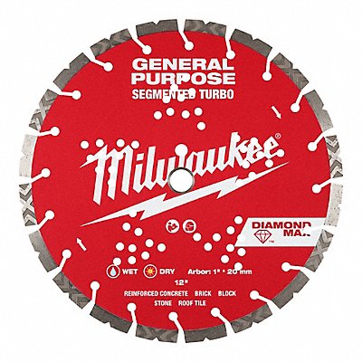 MILWAUKEE 49939012 12 DiamondBlade Diam 12 Arbor 1