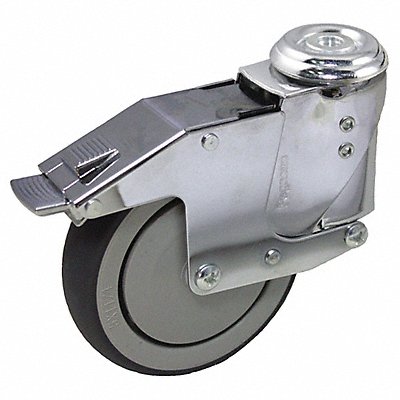 GRAINGER P16SRP040KHWB Shock-Absorbing Bolt-Hole Castor 4