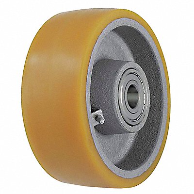 GRAINGER GTH30125K Polyurethane Tread on Iron Core Wheel