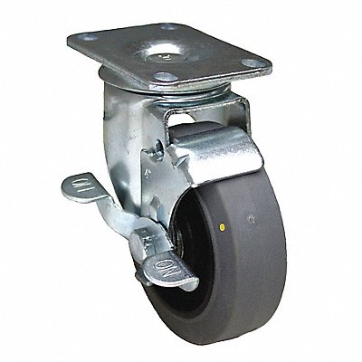 GRAINGER P12SPRP030B12WBEL Standard Plate Castor Swivel 200 lb.
