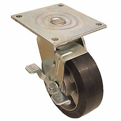 GRAINGER P21SALEV127K15WB Standard Plate Castor Swivel 550 lb.